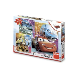 Puzzle Cars kamarádi 3x55 dílků