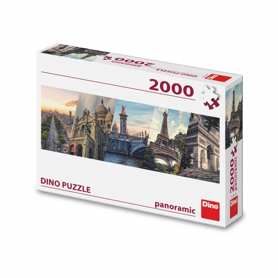 Puzzle Paříž koláž 2000 dílků panoramic  - slide 0