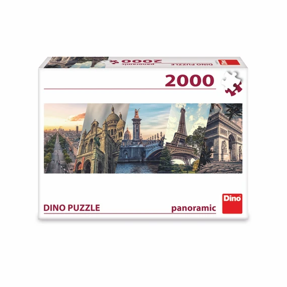 Puzzle Paříž koláž 2000 dílků panoramic  - slide 1