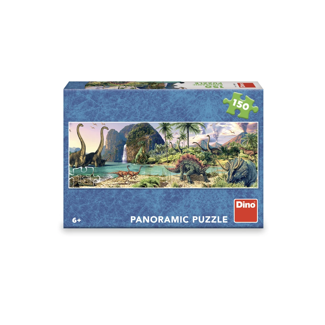 Puzzle Dinosauři u jezera 150 dílků panoramic - slide 1