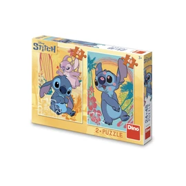 Puzzle Zamilovaný Stitch 24+48 dílků