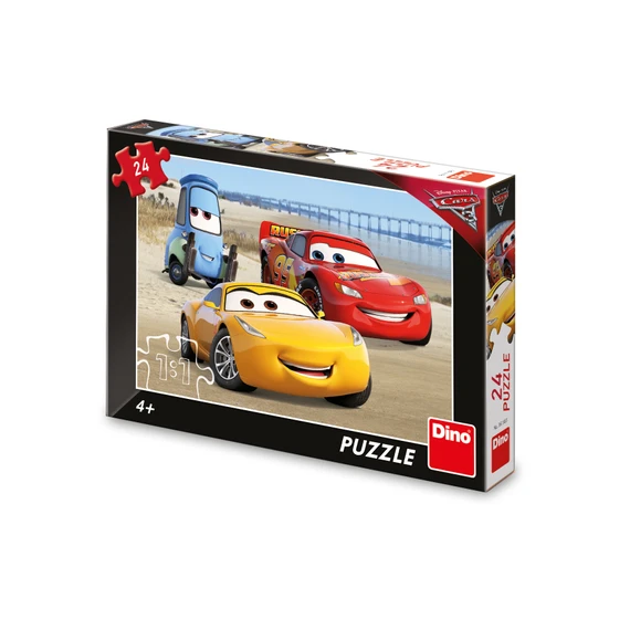 Puzzle Cars 3: Na pláži 24 dílků - slide 0
