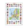 Evropa mapa / vlajky - Vzdělávací puzzle - slide 0