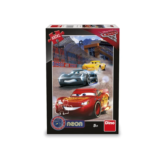 Puzzle Cars 3: Vítězné kolo 100 xl dílků neon - slide 1