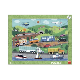 Puzzle Dopravní prostředky 40 dílků deskové