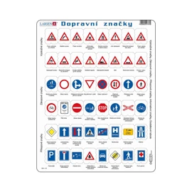 Dopravní značky - Vzdělávací puzzle
