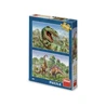 Puzzle Souboj dinosaurů 2x48 dílků - slide 0