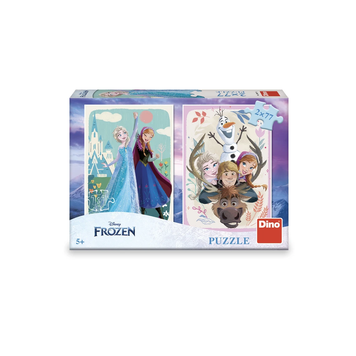 Puzzle Frozen: Anna a Elsa 2x77 dílků - slide 1