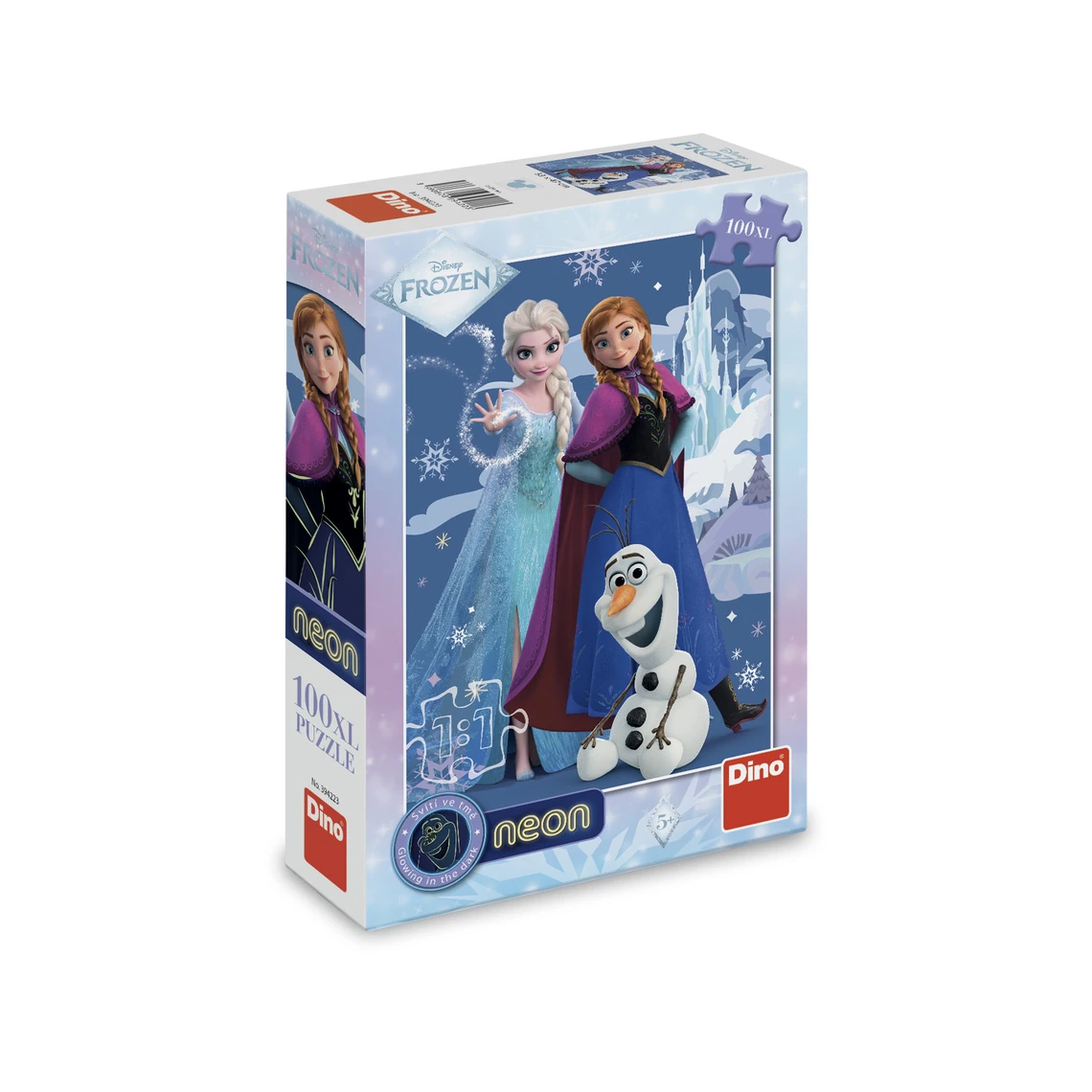 Puzzle Frozen: Kouzelné sestry 100 xl dílků neon - slide 2