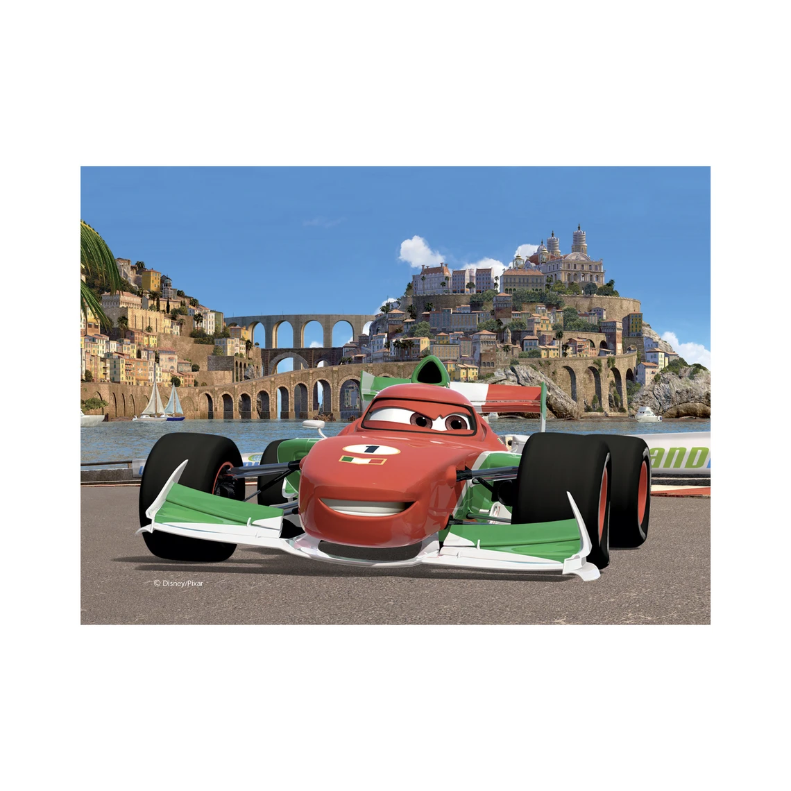 Dřevěné kostky Cars ve světě – 12 kostek - slide 11