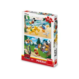 Puzzle Mickey sportuje 2x77 dílků