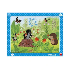 Puzzle Krtek a jahody 40 dílků deskové