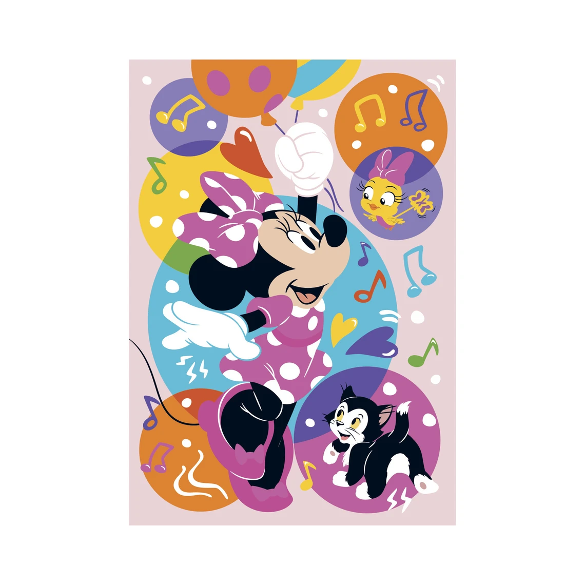 Puzzle Svítící Minnie a balónky 100 xl dílků neon - slide 3