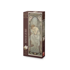 Alfons Mucha – Odpočinek noci 75 panoramic Puzzl