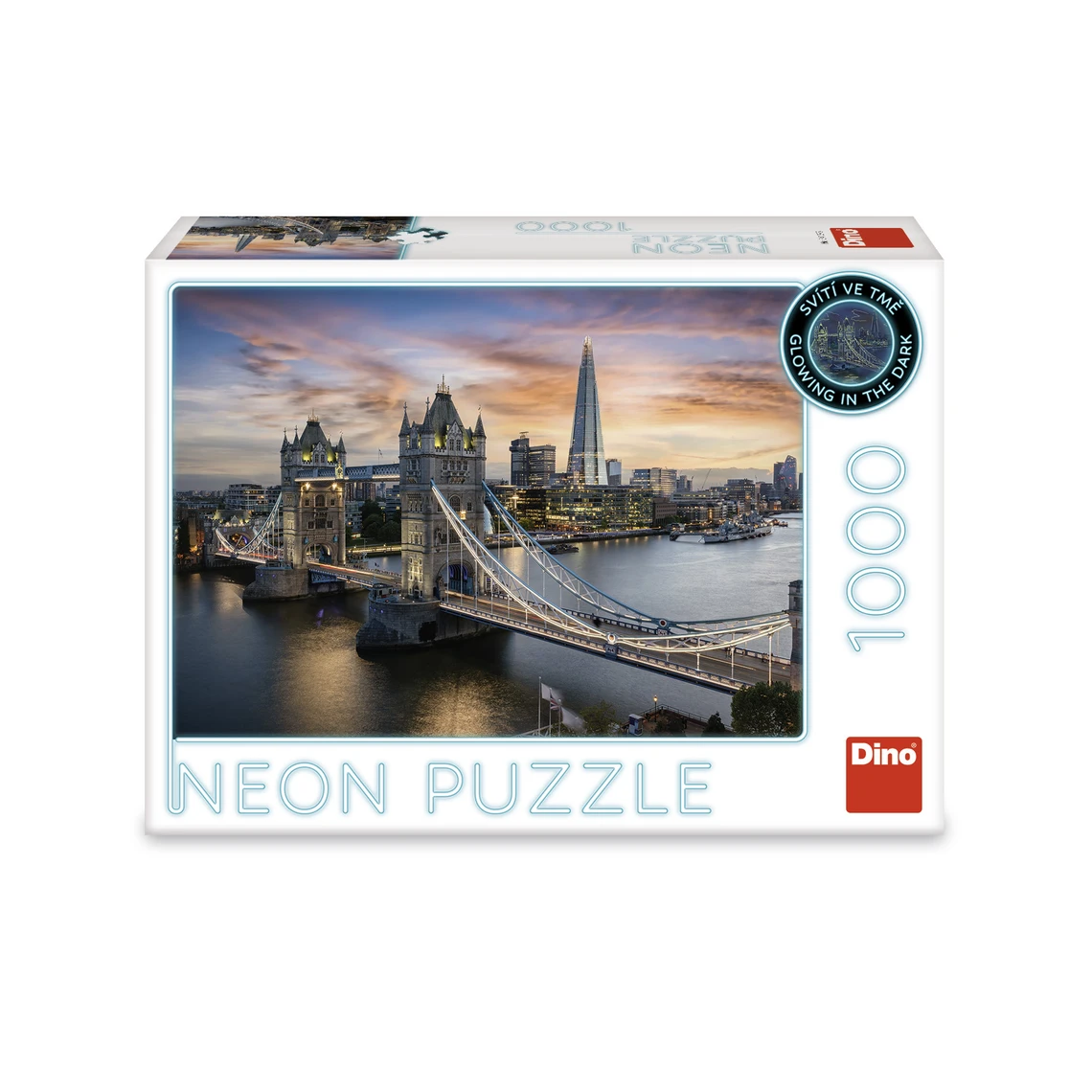 Puzzle Soumrak nad Tower Bridge 1000 dílků neon - slide 1