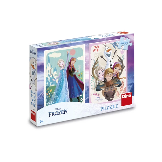 Puzzle Frozen: Anna a Elsa 2x77 dílků - slide 2