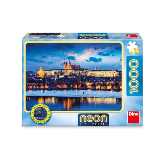 Puzzle Pražský hrad 1000 dílků neon - slide 1