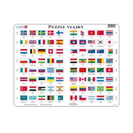 Vlajky - Deskové vzdělávací puzzle