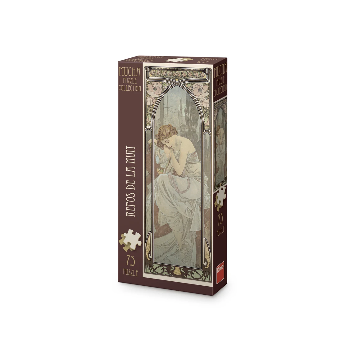 Alfons Mucha – Odpočinek noci 75 panoramic Puzzl - slide 0
