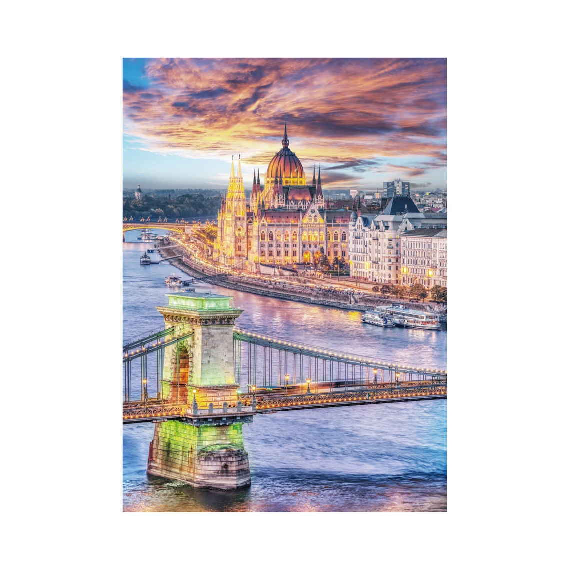 Puzzle Budapešť – řetězový most 1000 dílků - slide 3