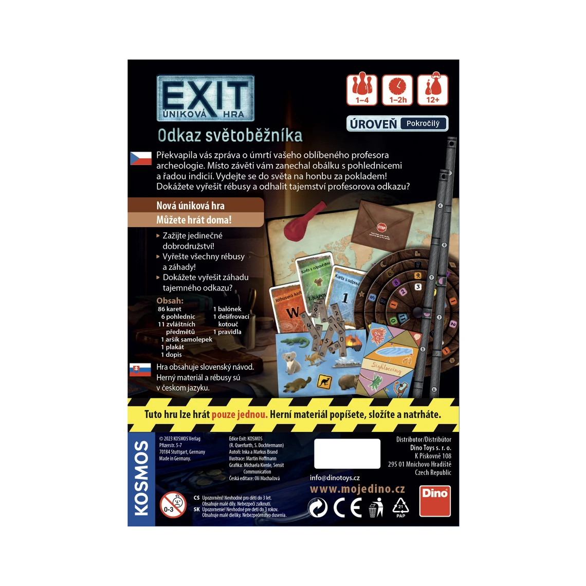 Exit úniková hra: Odkaz světoběžníka - slide 3