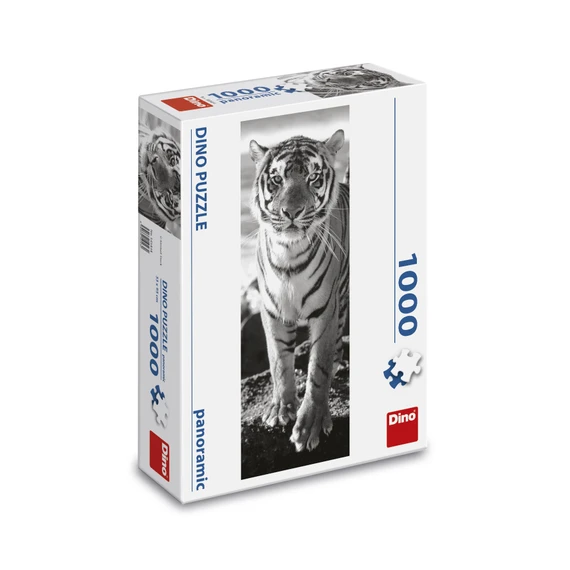 Puzzle Černo-bílý tygr 1000 dílků panoramic - slide 2
