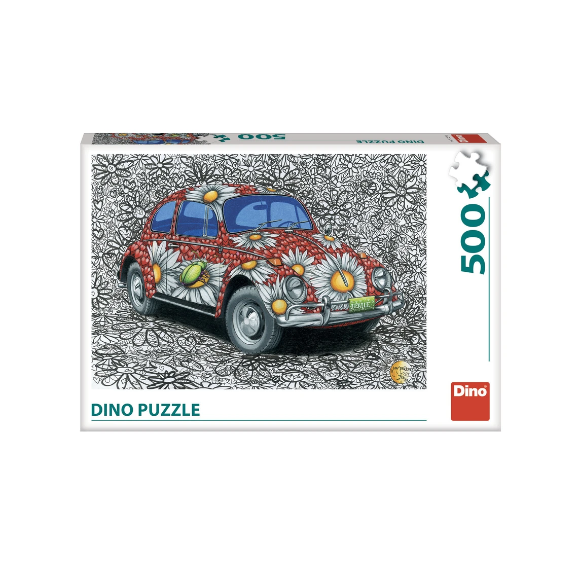 Puzzle Malovaný VW Brouk 500 dílků - slide 1