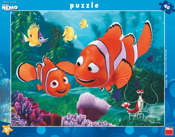 Puzzle Nemo v bezpečí 40 dílků deskové - slide 1