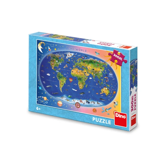 Puzzle Dětská mapa 300 xl dílků - slide 0