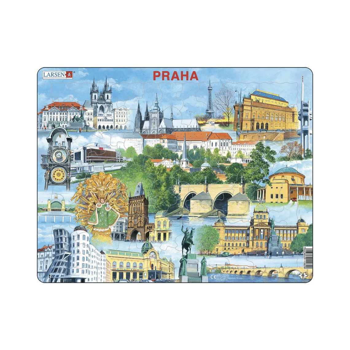 Praha památky - Vzdělávací puzzle - slide 0