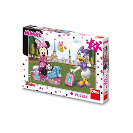 Puzzle Minnie v Paříži 24 dílků