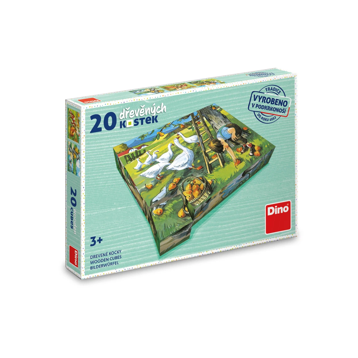 Dřevěné kostky Na statku – 20 kostiček - slide 2