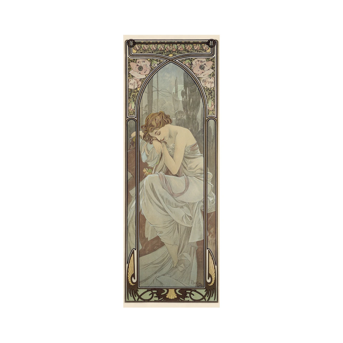 Alfons Mucha – Odpočinek noci 75 panoramic Puzzl - slide 4