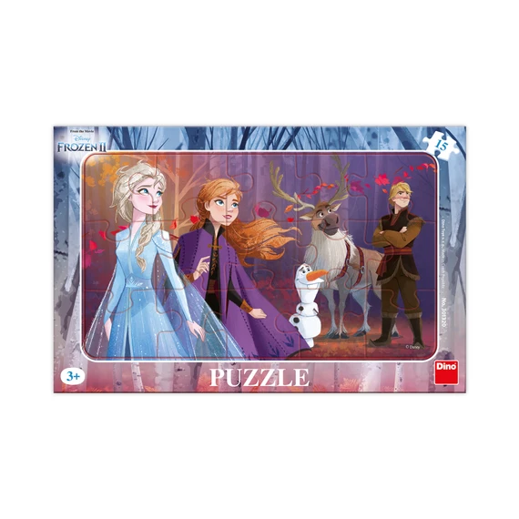 Puzzle Frozen II s Kristoffem 15 dílků deskové - slide 0