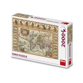 Puzzle Historická mapa světa 2000 dílků