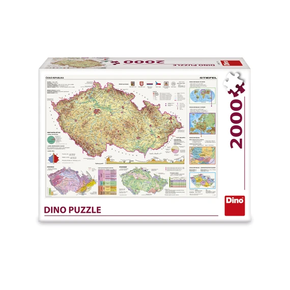 Puzzle Mapy České Republiky 2000 dílků - slide 1