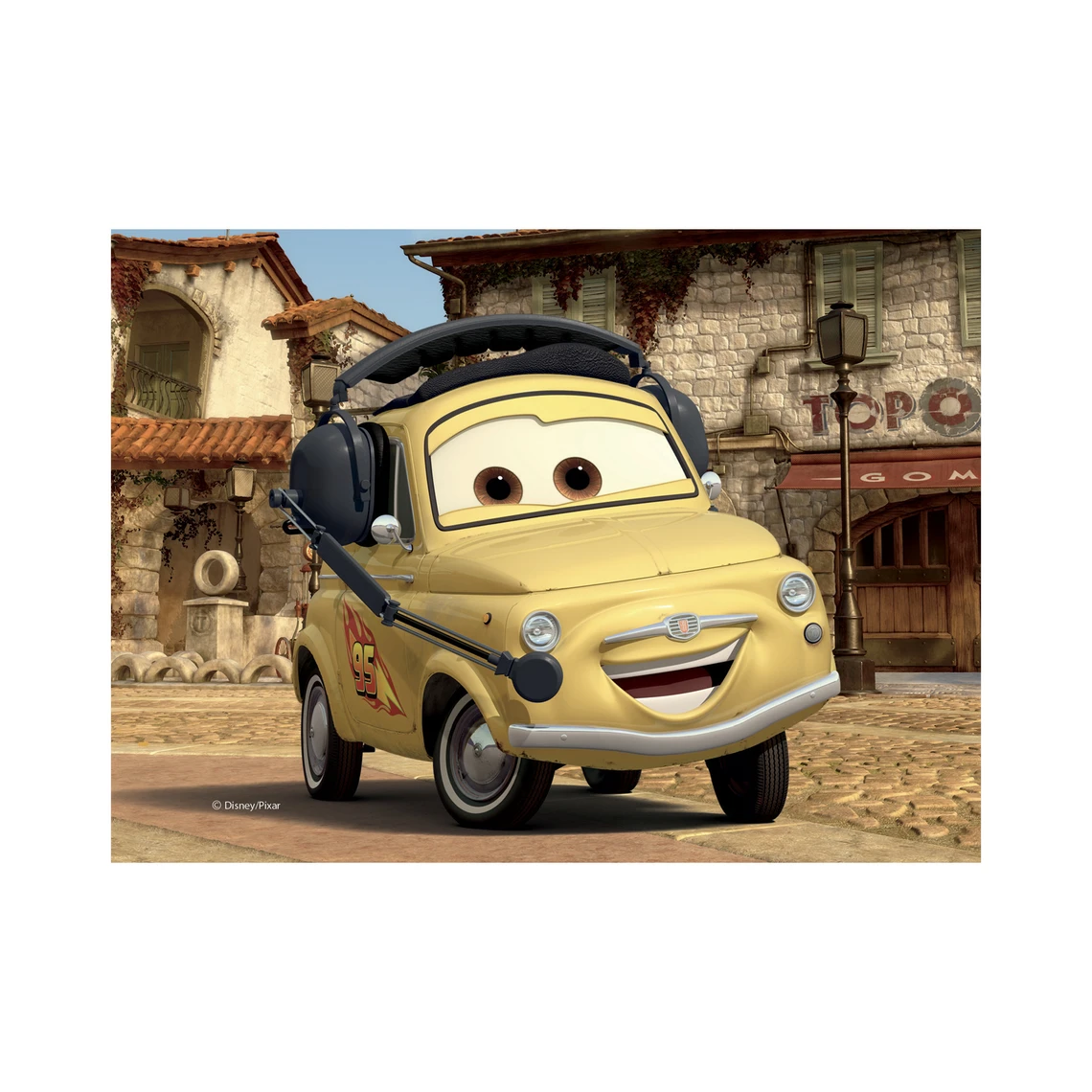 Dřevěné kostky Cars ve světě – 12 kostek - slide 12