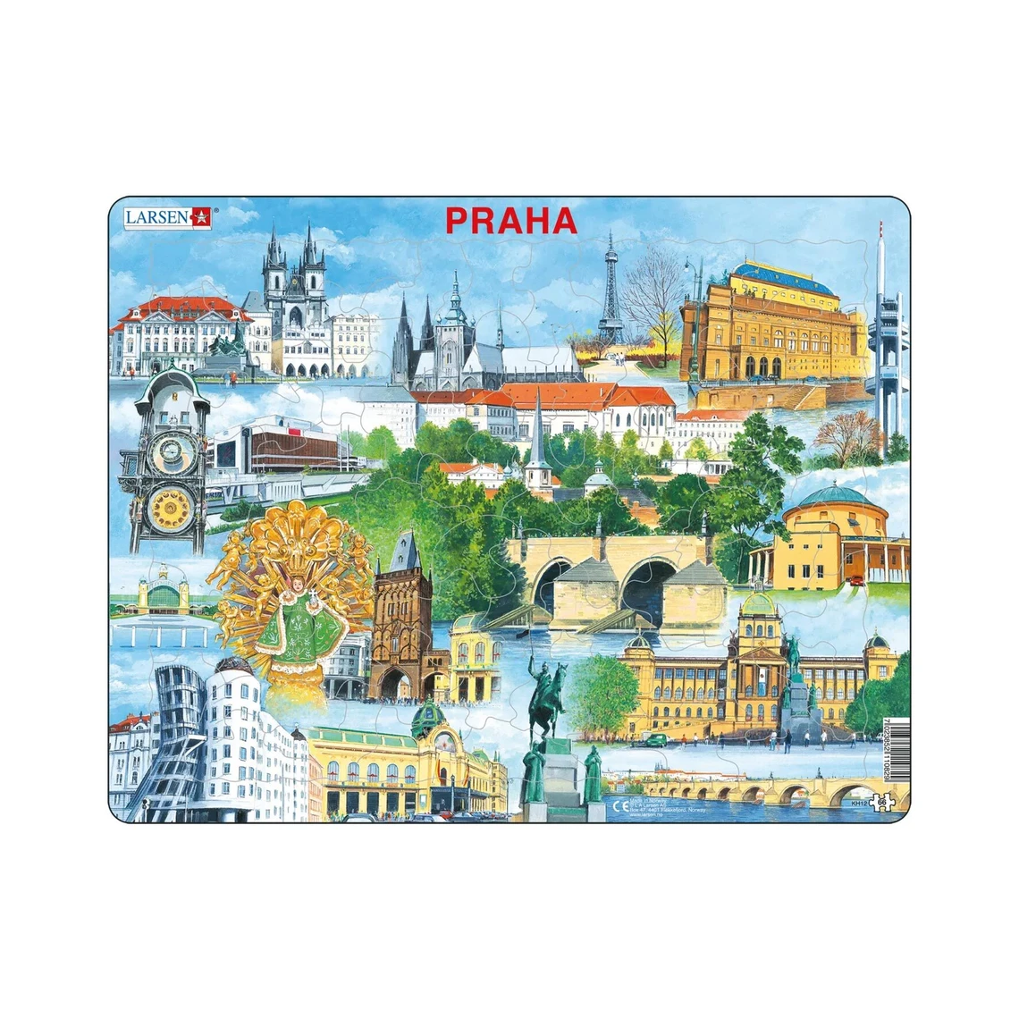 Praha památky - Vzdělávací puzzle - slide 0