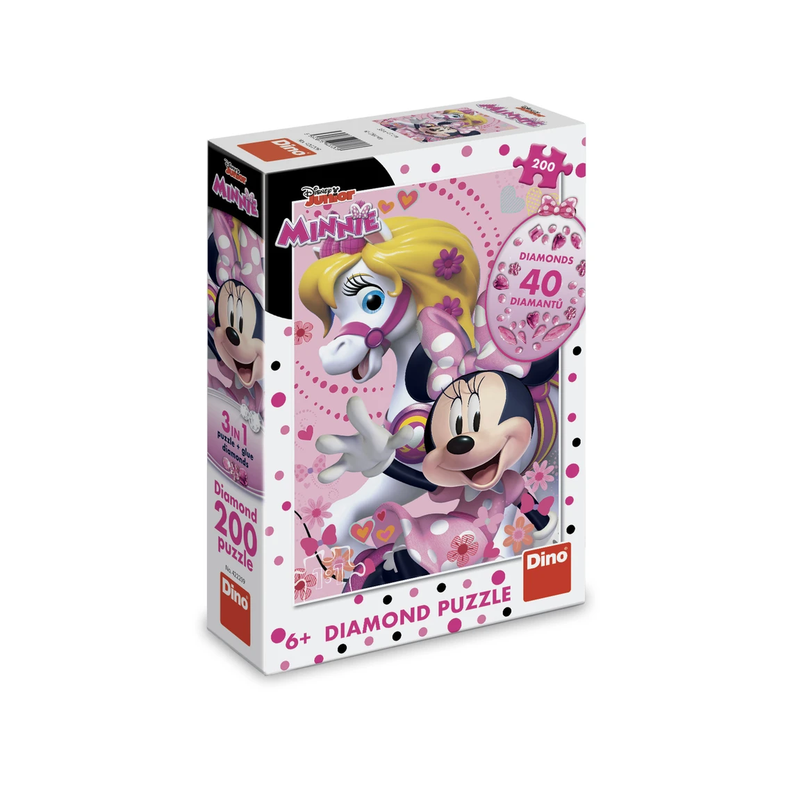 Puzzle Diamantová Minnie Mouse 200 dílků diamond - slide 2