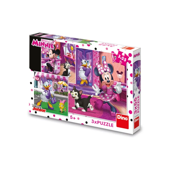 Puzzle Den s Minnie 3x55 dílků - slide 0