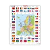 Evropa mapa / vlajky - Vzdělávací puzzle - slide 0