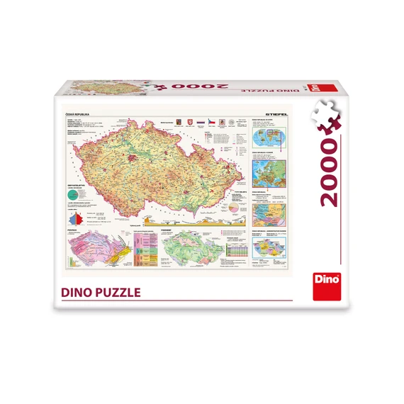 Puzzle Mapy České republiky 2000 dílků - slide 1