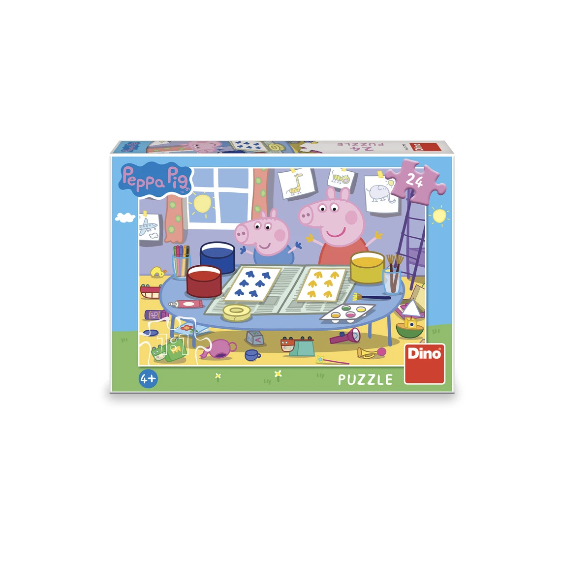 Puzzle Peppa Pig: Výtvarník 24 dílků - slide 1