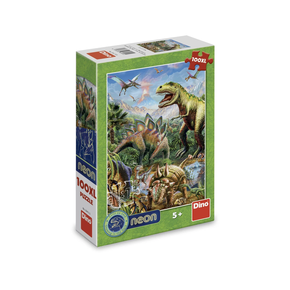 Puzzle Svítící svět dinosaurů 100 xl dílků neon - slide 2
