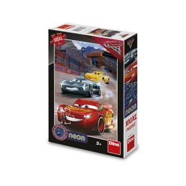 Puzzle Cars 3: Vítězné kolo 100 xl dílků neon