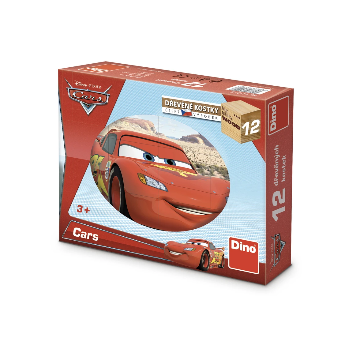 Dřevěné kostky Cars ve světě – 12 kostek - slide 0