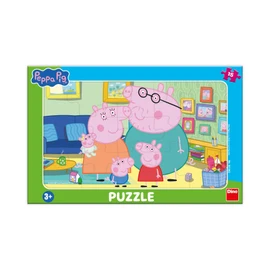 Puzzle Peppa v obývacím pokoji 15 dílků deskové