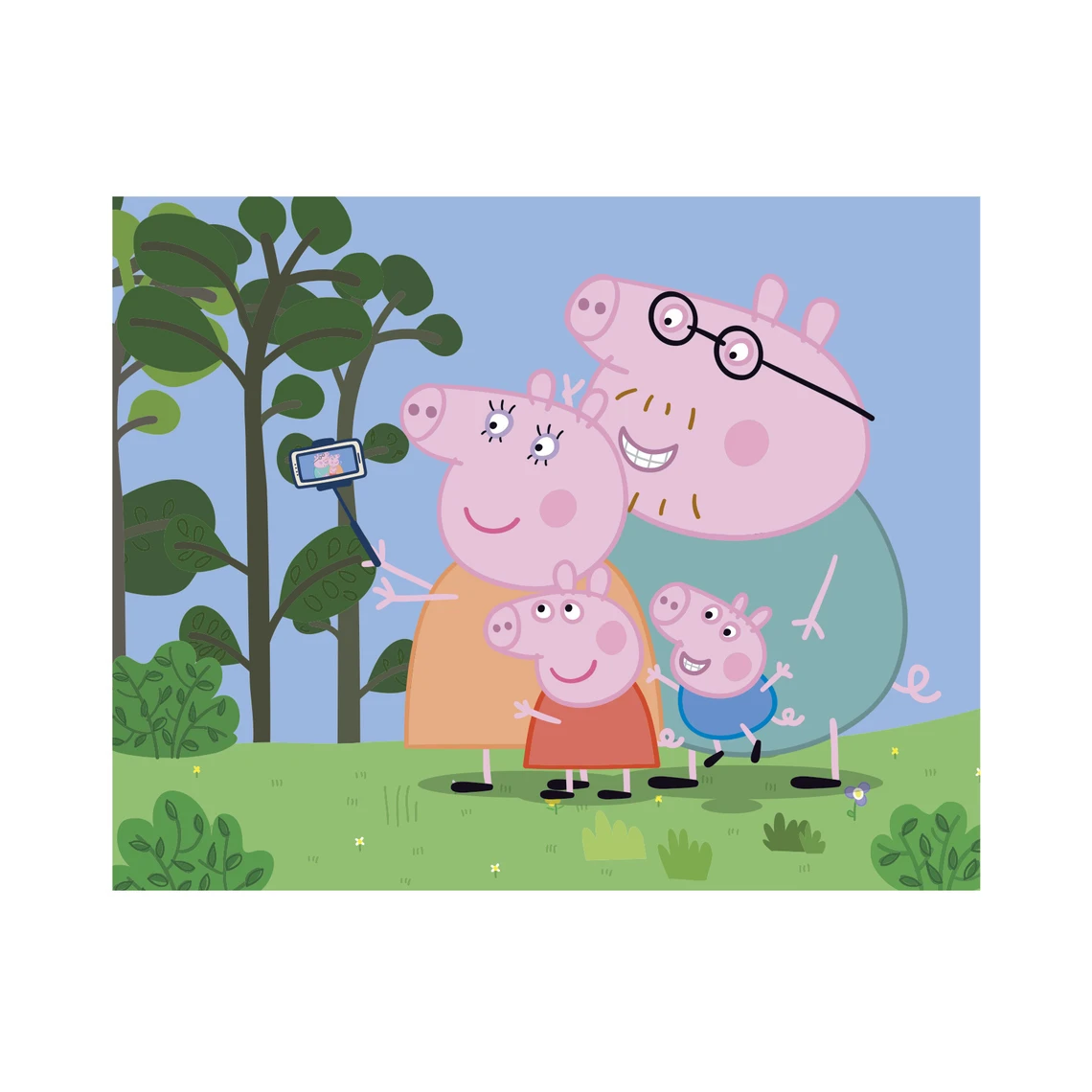 Dřevěné kostky Peppa Pig: Veselý den – 20 kostek - slide 6