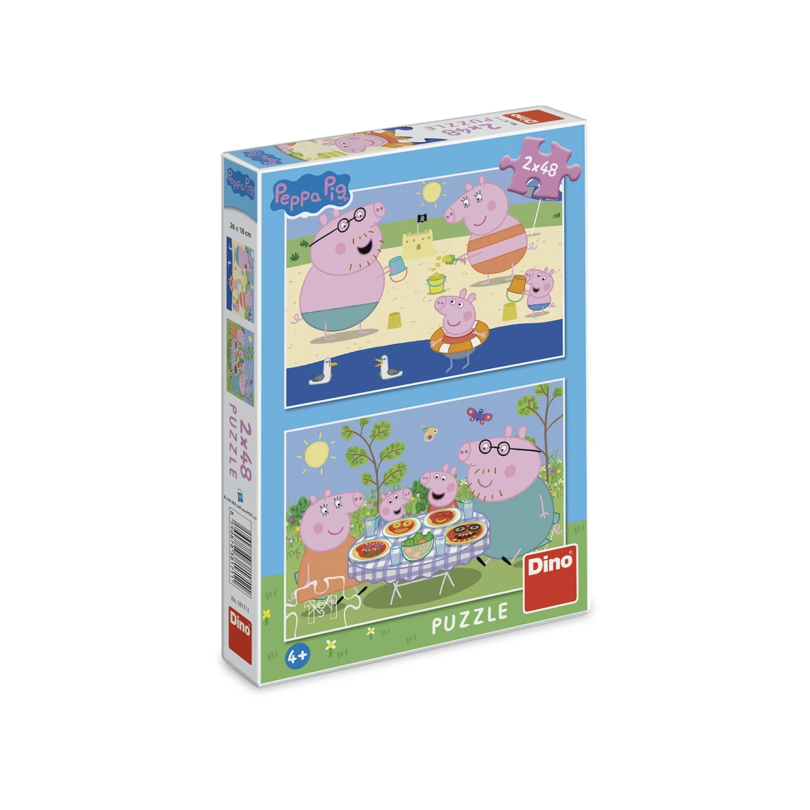 Puzzle Peppa Pig: Na dovolené 2x48 dílků - slide 2