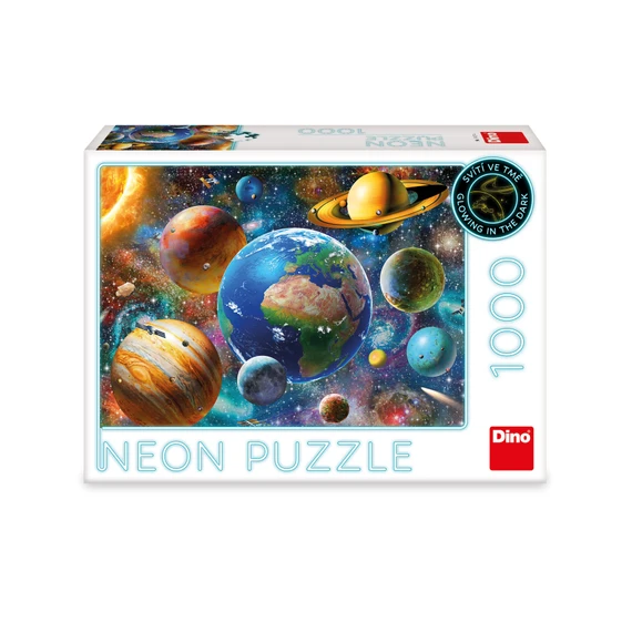 Puzzle Planety 1000 dílků neon - slide 1